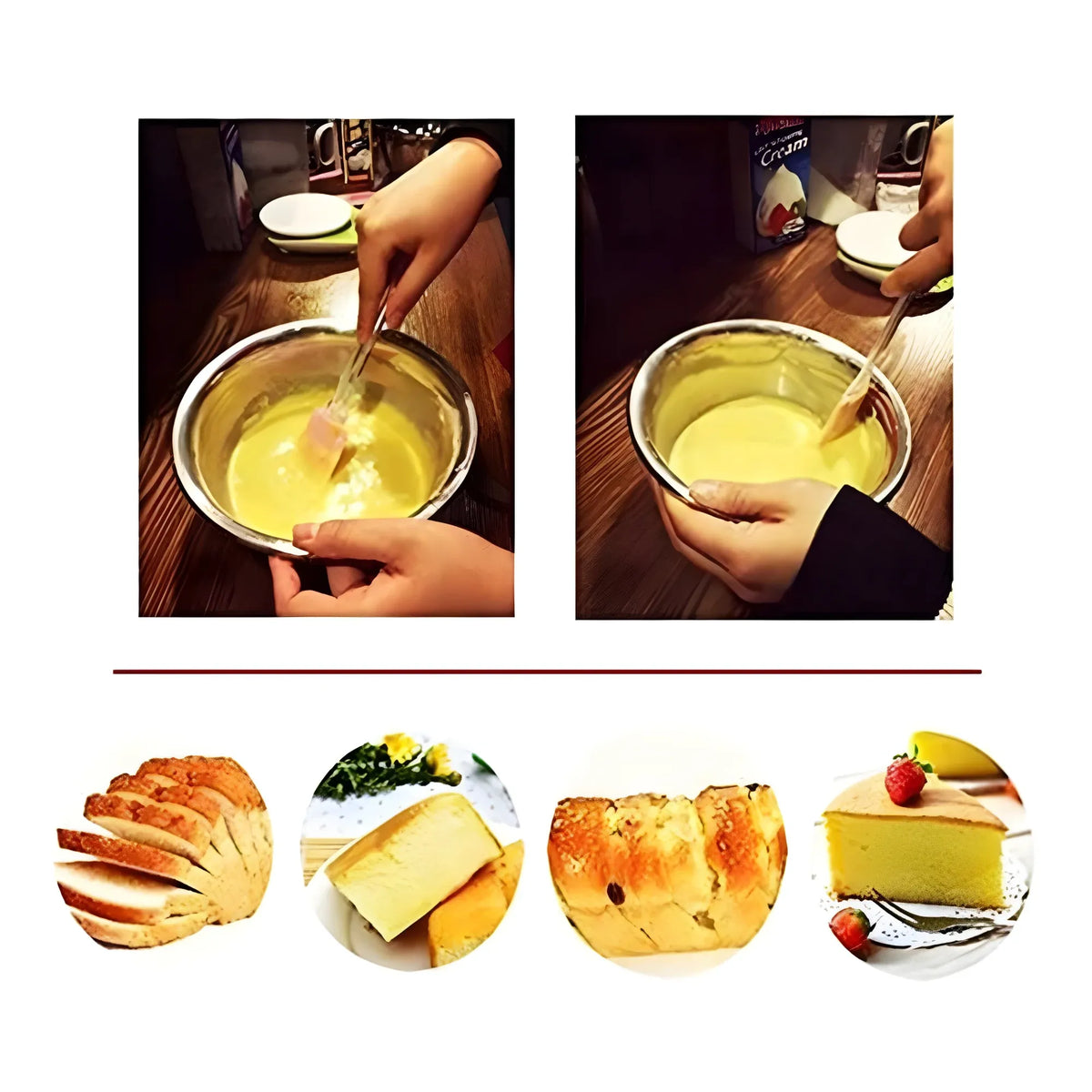 Pack Of 5_Silicone Spatula with Brush – Heat Resistant Cooking And Baking (Color: Assorted )