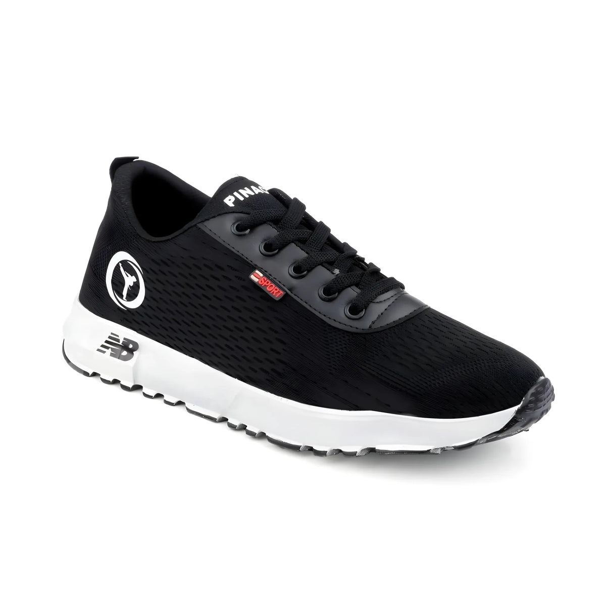 Men's Casual Mesh Lace-ups Casual Shoes (Black)
