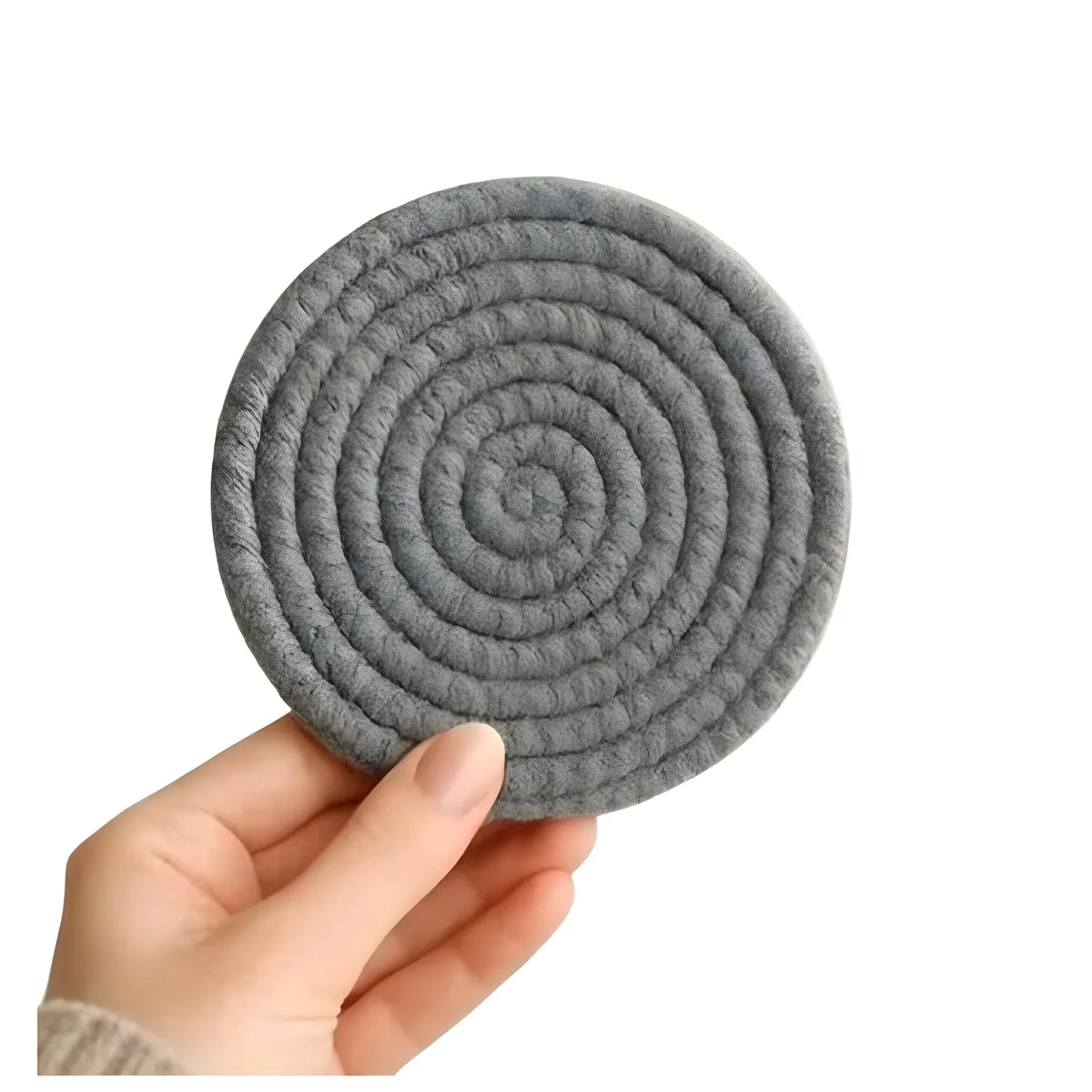 Cotton Rope Drink Coasters 6 Pcs Set (Gray)
