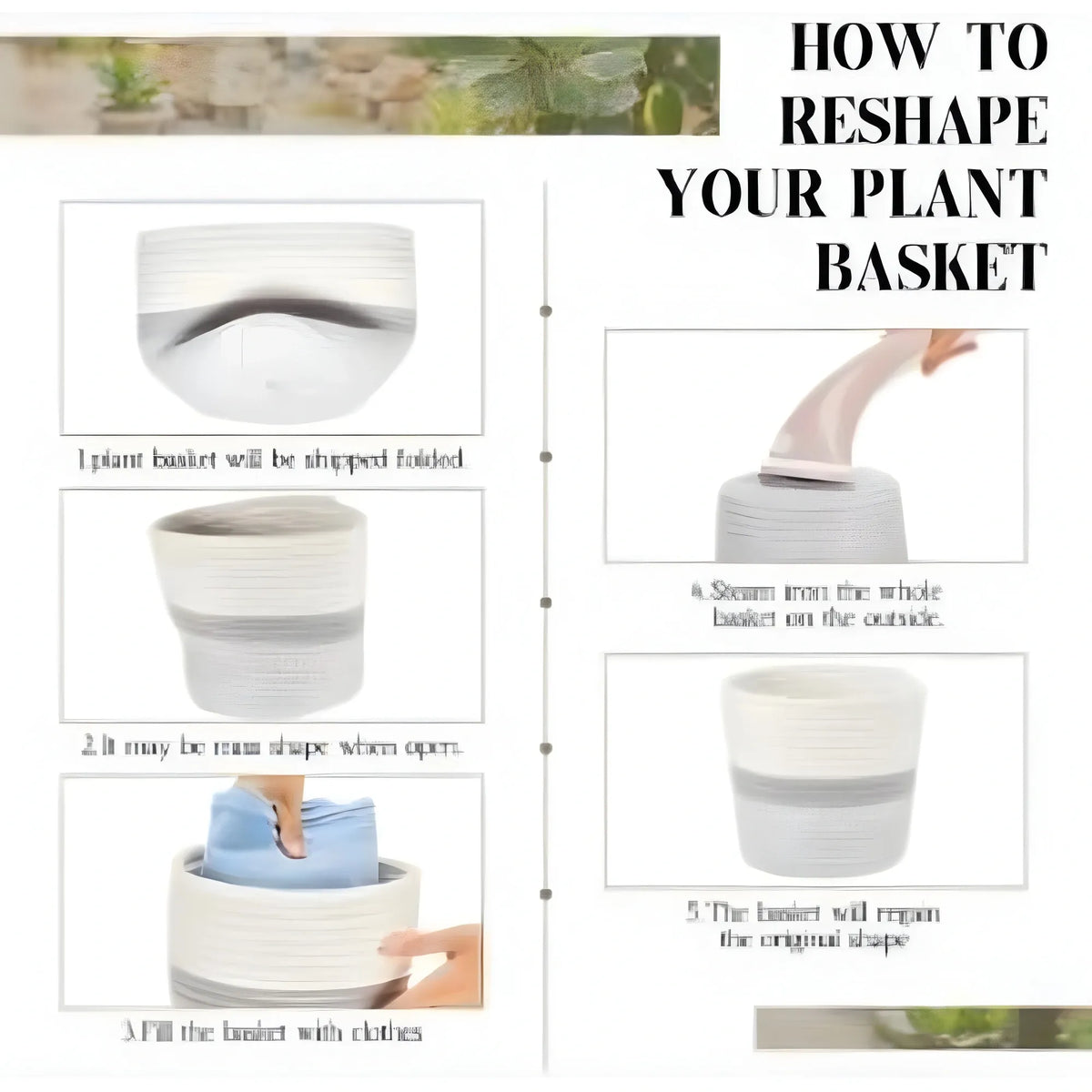 Cotton Flower Pot With Out Lid (Gray-White)