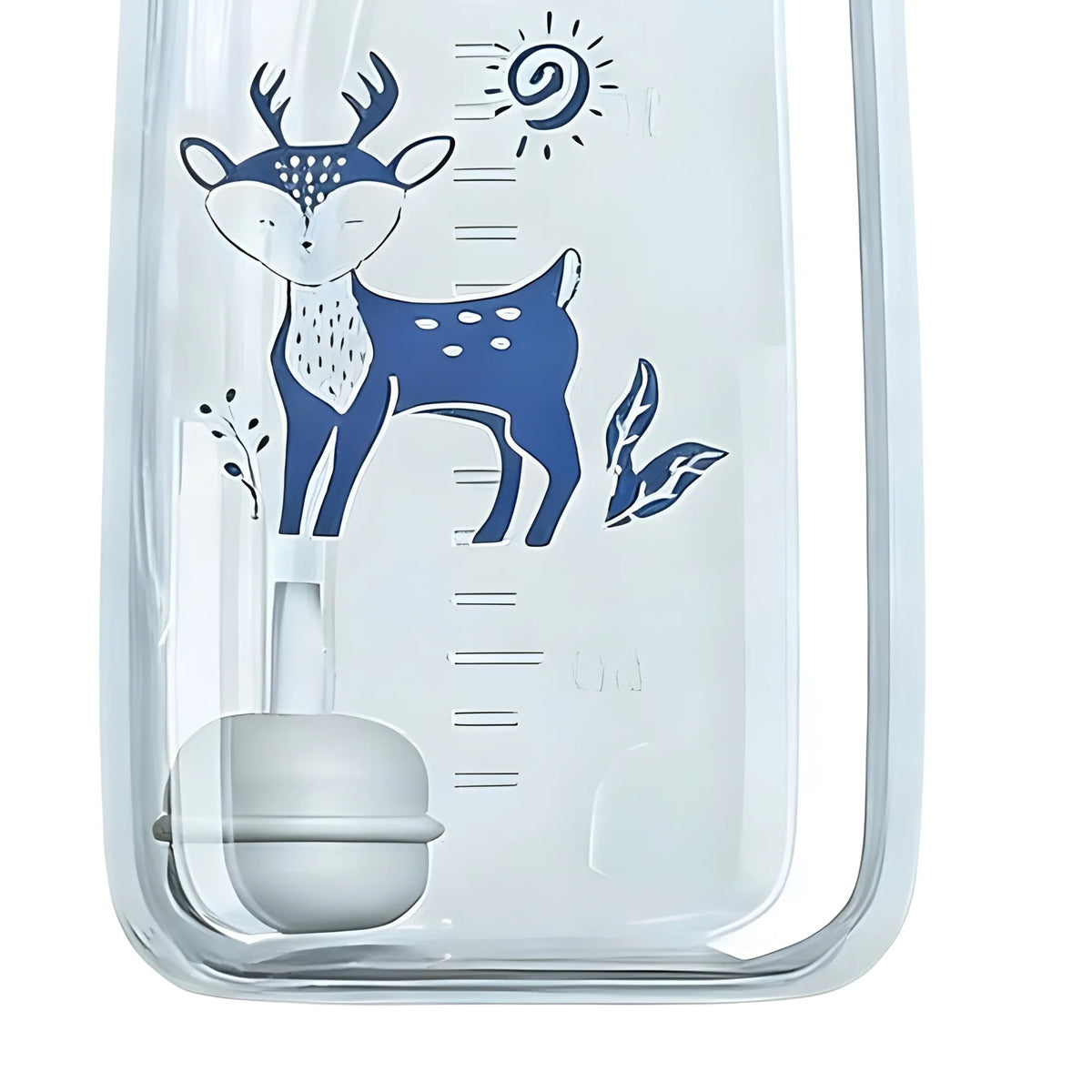 Plastic Hands Free Feeding Bottle (Clear)