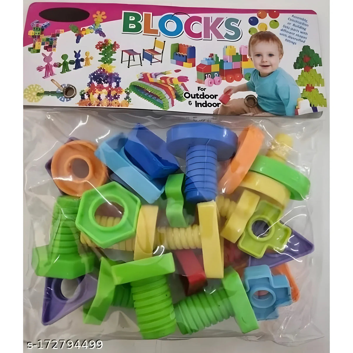Nut & Bolt PVC Block | Plastic | Toys | 3+ Years