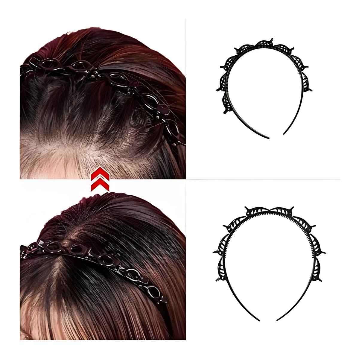 Pack Of 3_Hair Clips for Girls And Ladies – Stylish Accessories (Color: Black)
