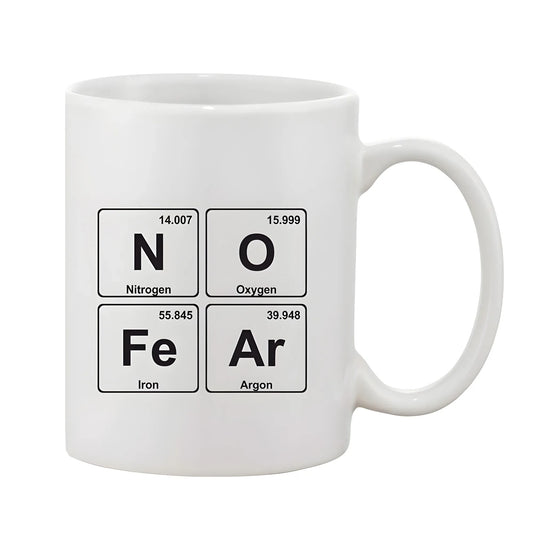 Printed Ceramic Coffee Mug - 1 Pieces, White, 11oz