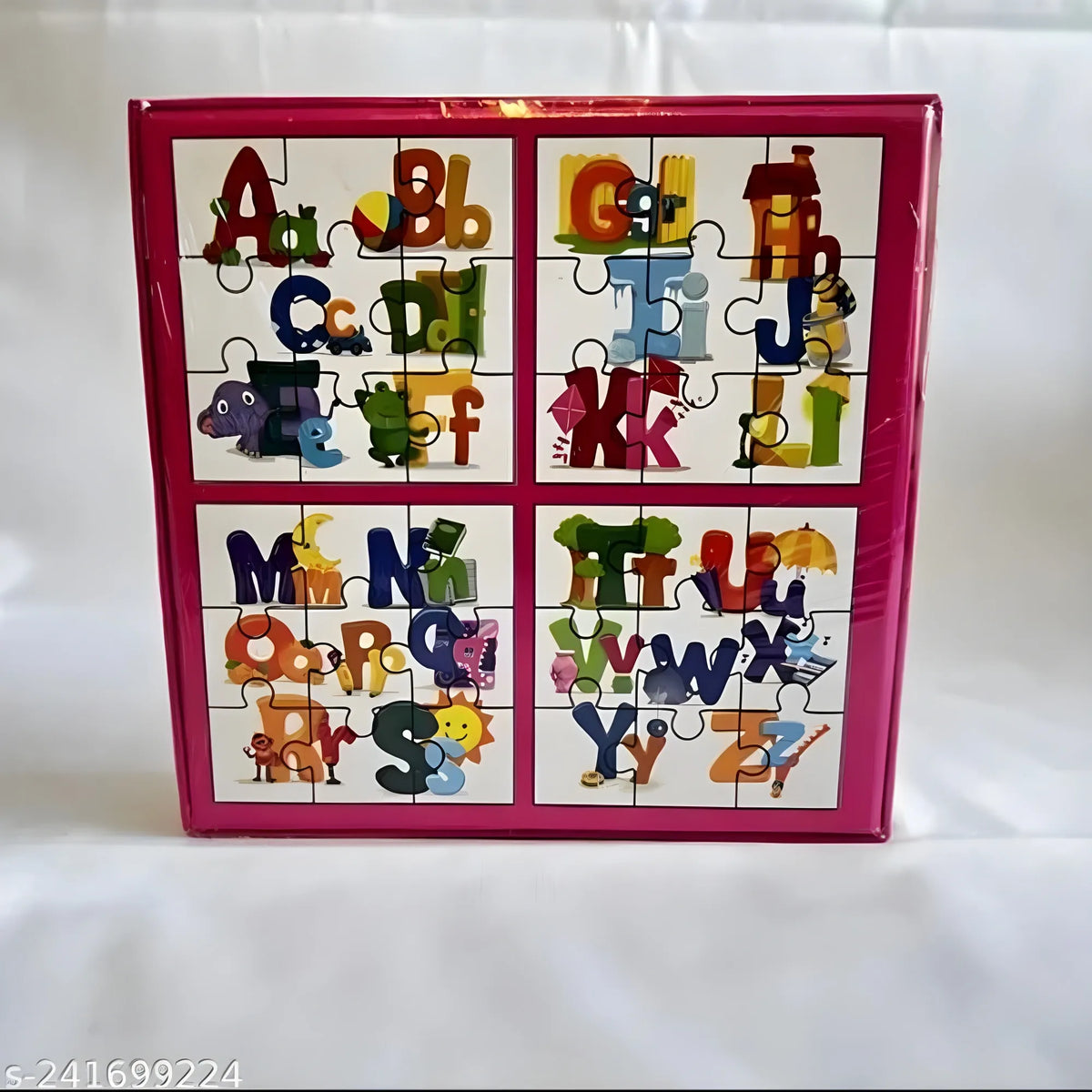 4_Pcs Set Alphapet Puzzle | Cardboard | Educational Toys | 4+ Years