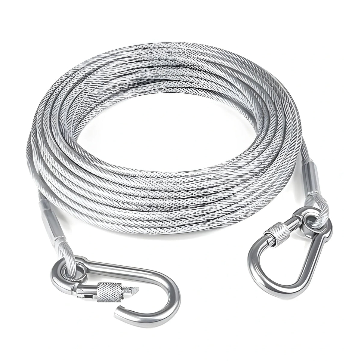 Solara Stainless Steel Clothes Drying Rope With Hooks Meter