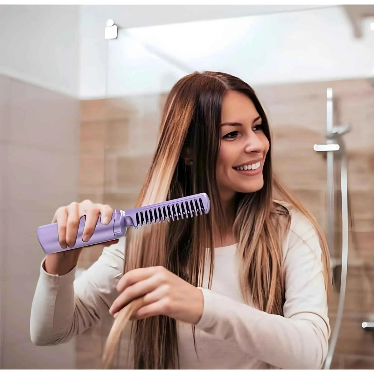 Rivana Rechargeable Mini Hair Straightener Pack of 2