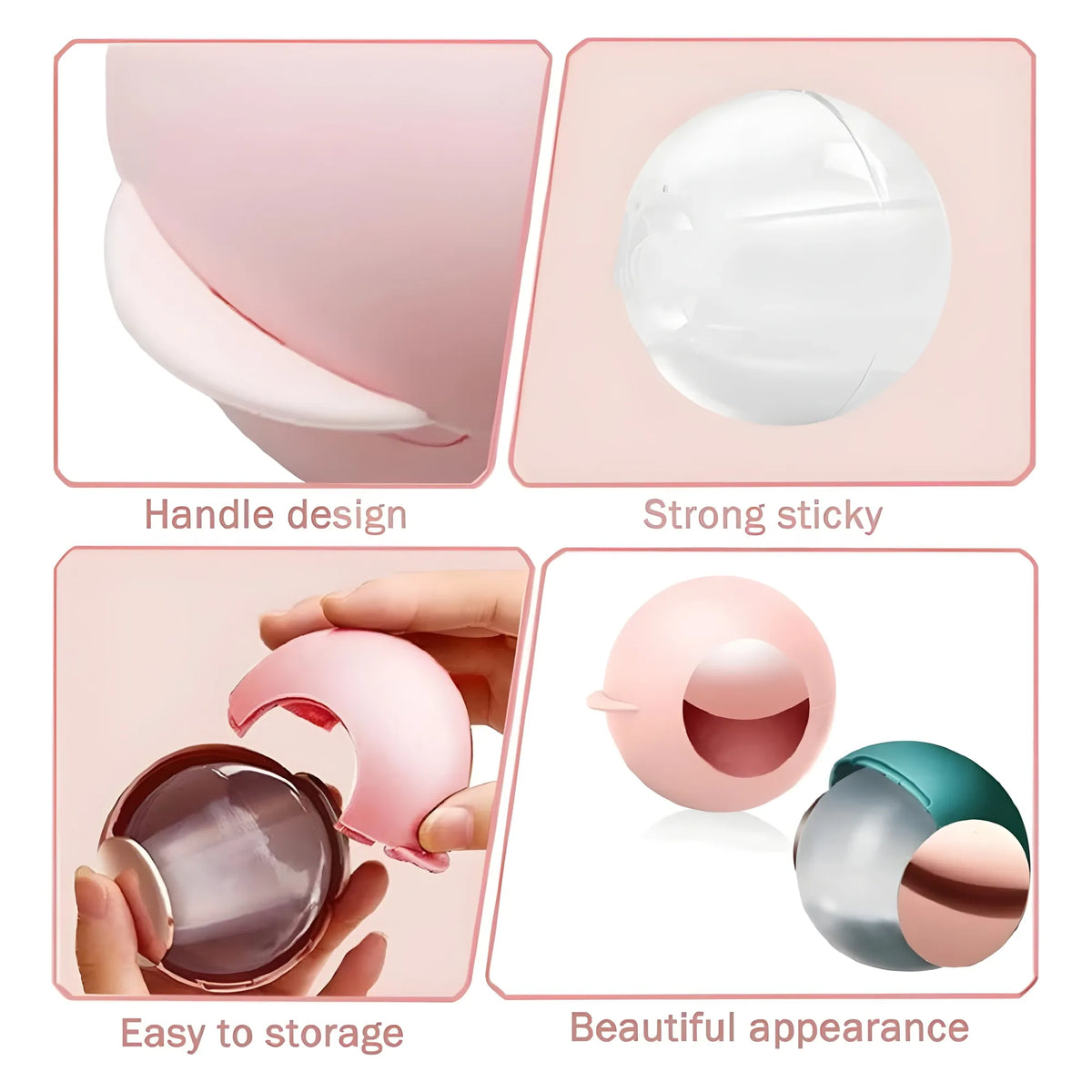 Plastic Remover Sticky Ball for Clothes Gel Lint Roller (Maroon)