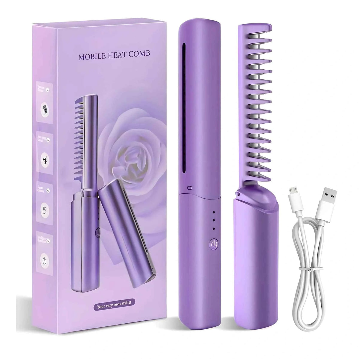 Rivana Rechargeable Mini Hair Straightener Pack of 2
