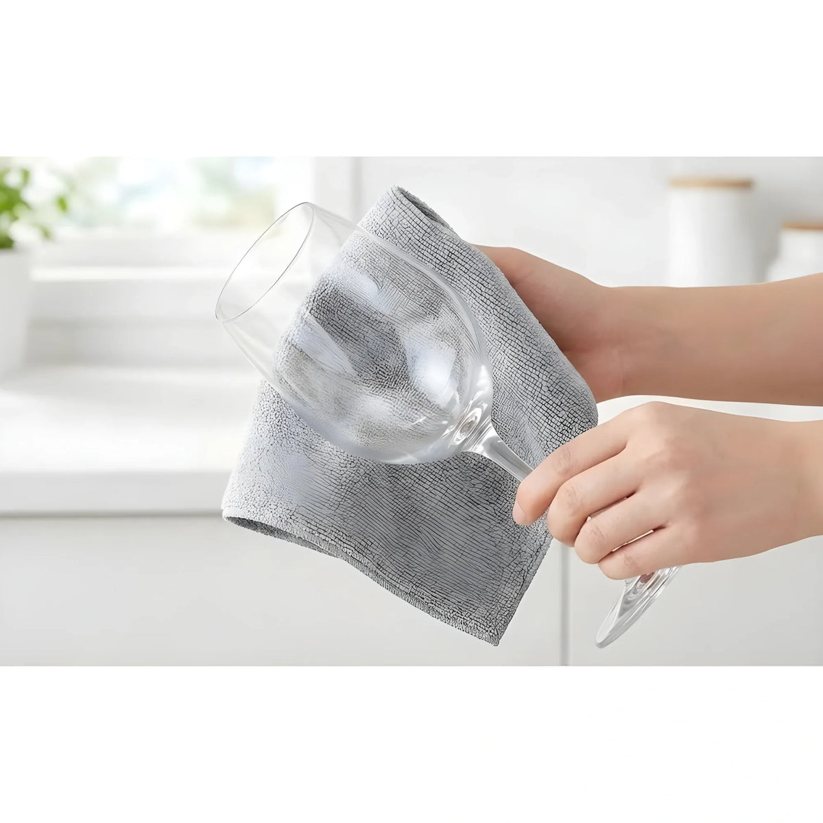 Pack of 2 Microfiber Cleaning Cloth (Grey)