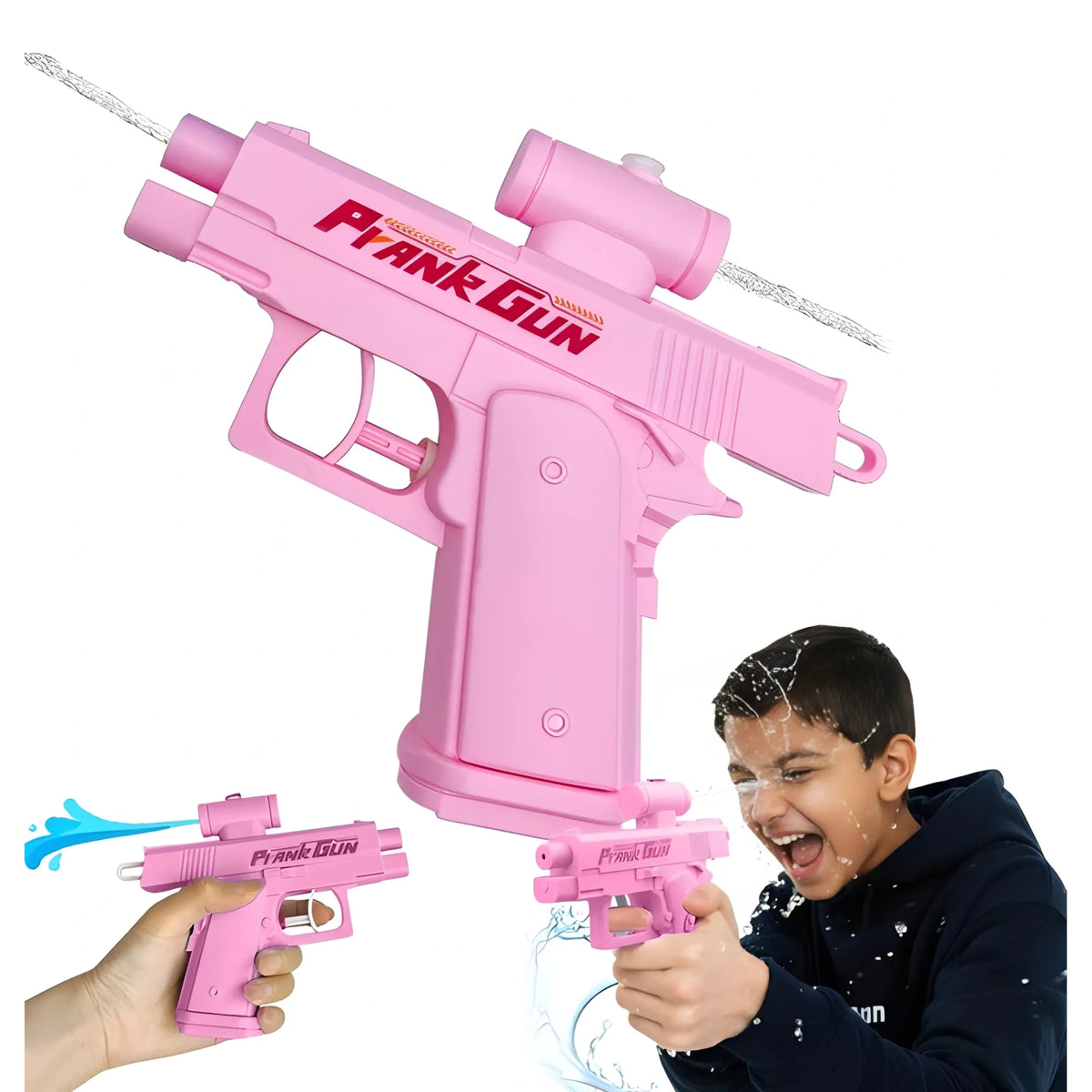 Plastic Prank Water Gun Toy (Multicolor)