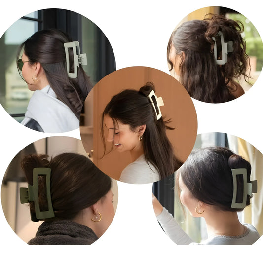 Soft Silicone Hair Claw Clips (Multicolor)