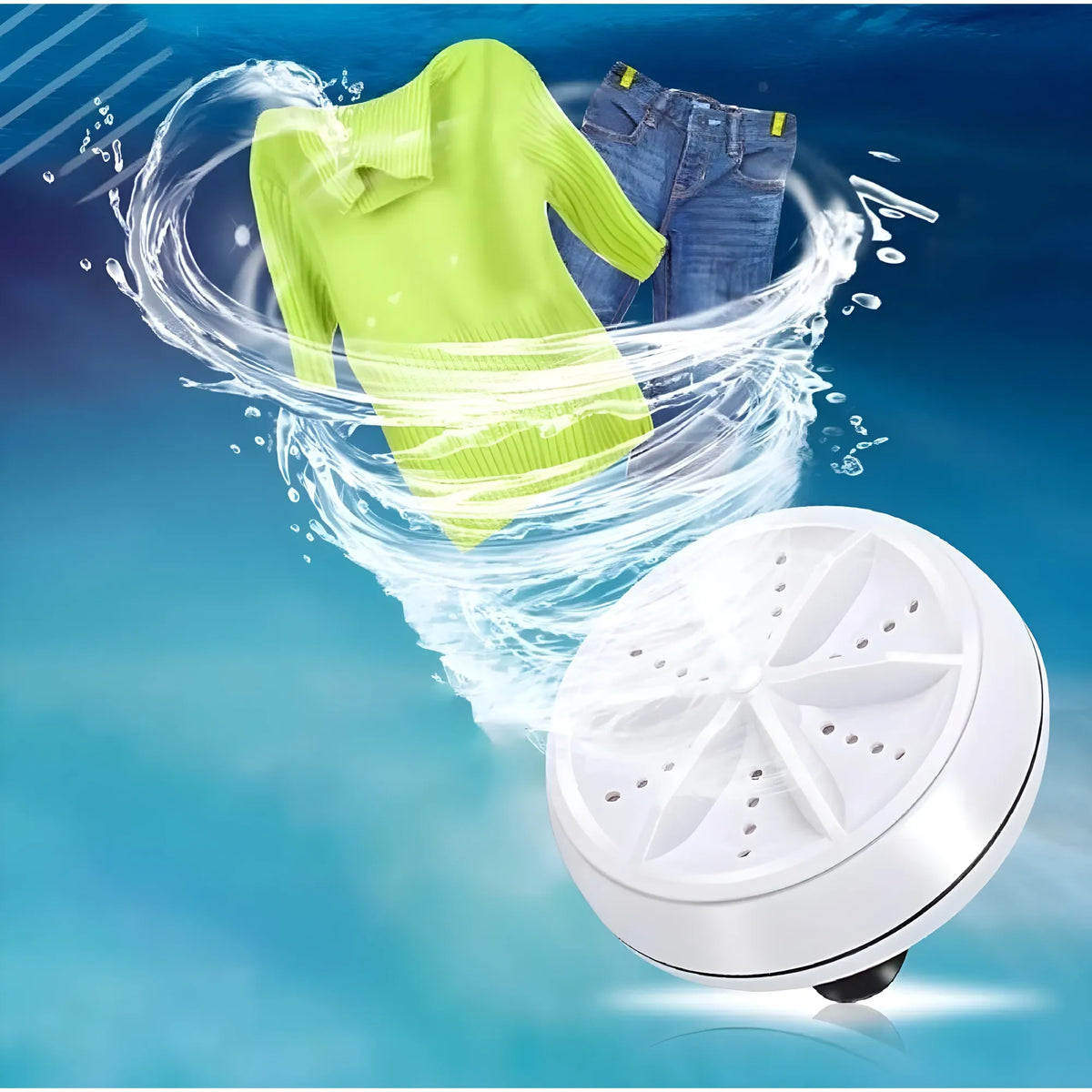 Mini Portable Turbine Washer (Multicolor)