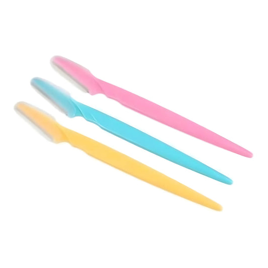 Pack of 3_Facial Razor Set Eyebrow and Face Shaving Trimmer (Color: Assorted )