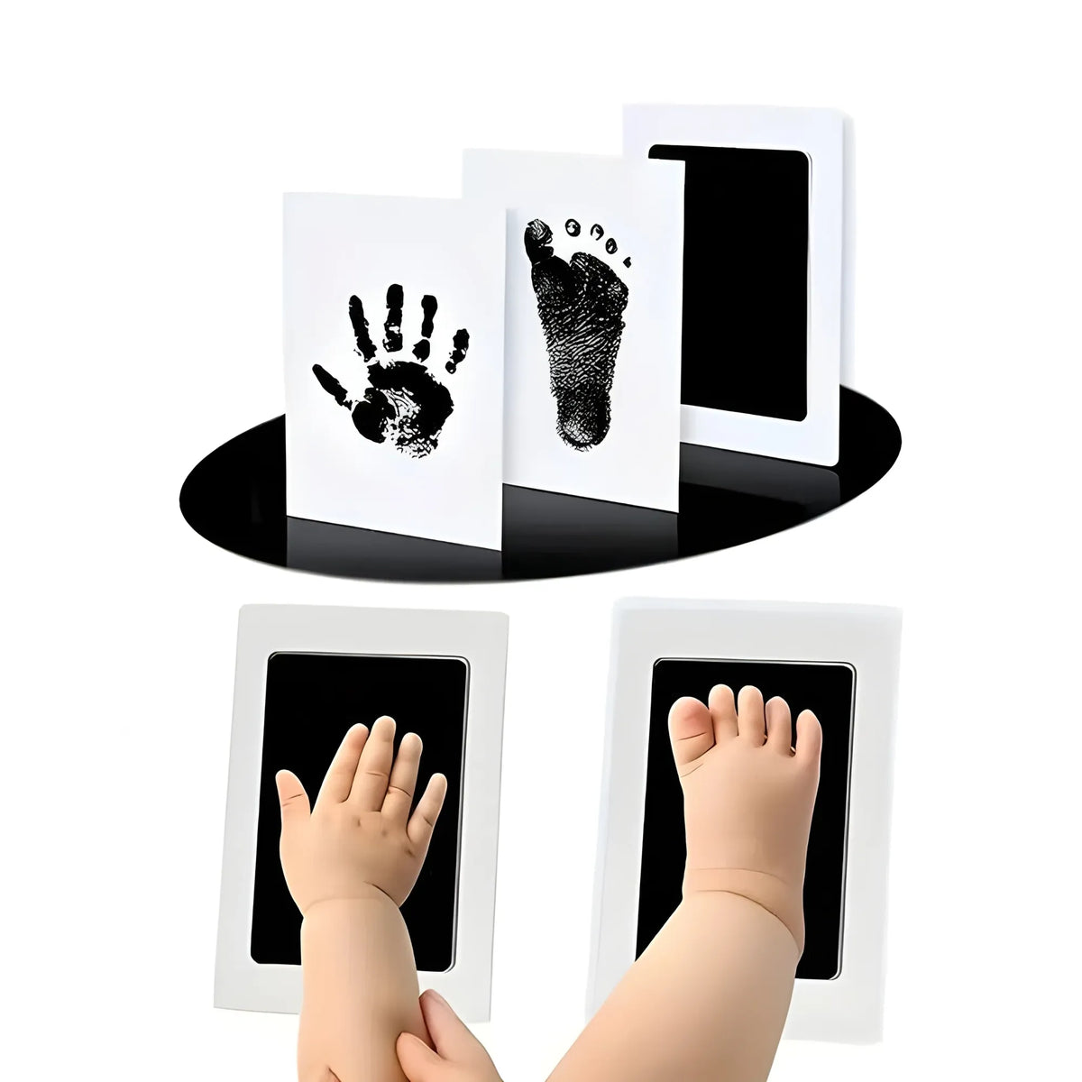 Baby Hand and Footprint (White)