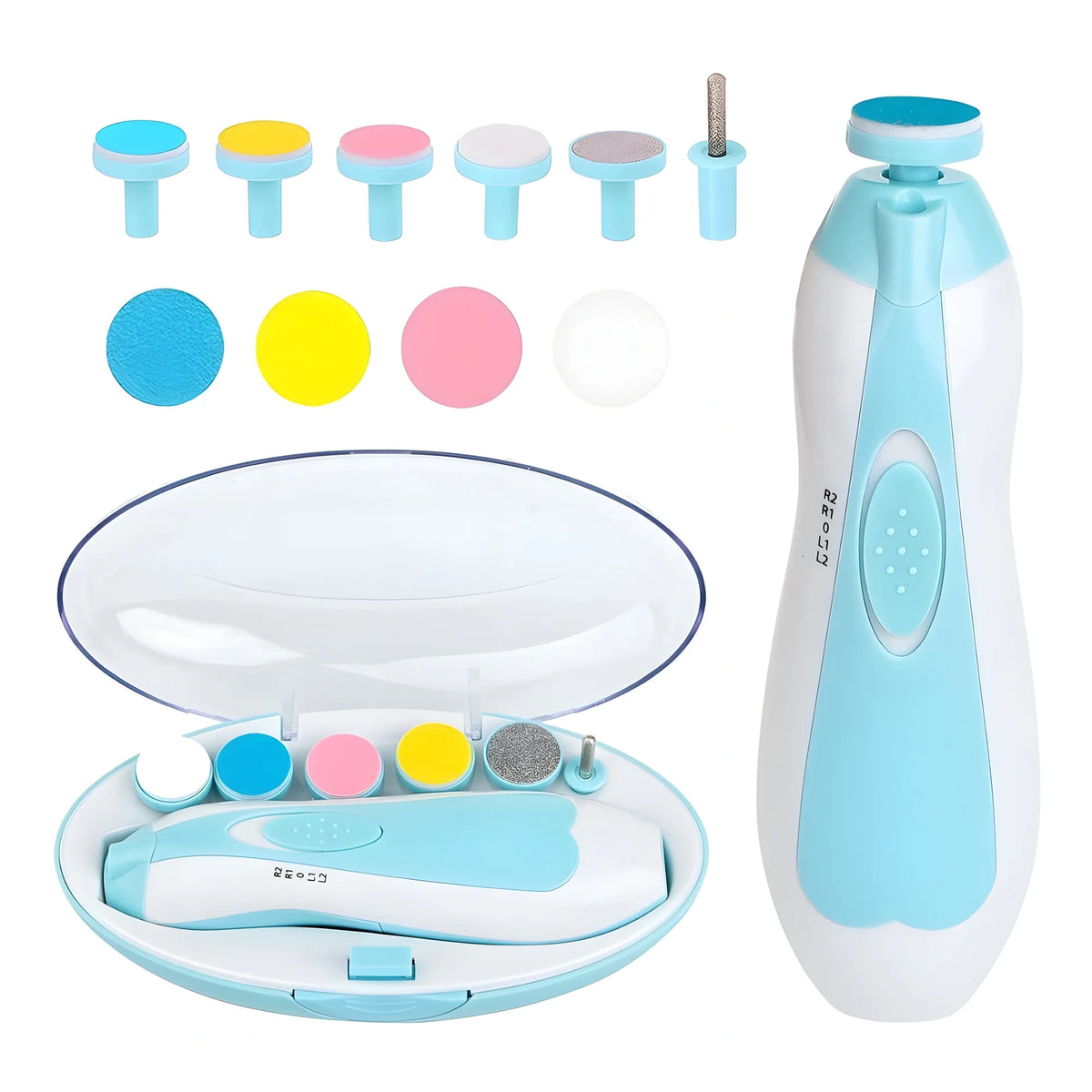 Plastic Baby Nail Trimmer (White-Blue)