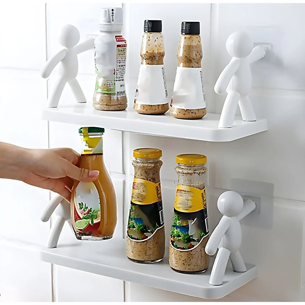 Self Adhesive Multipurpose Stand Holder (White)