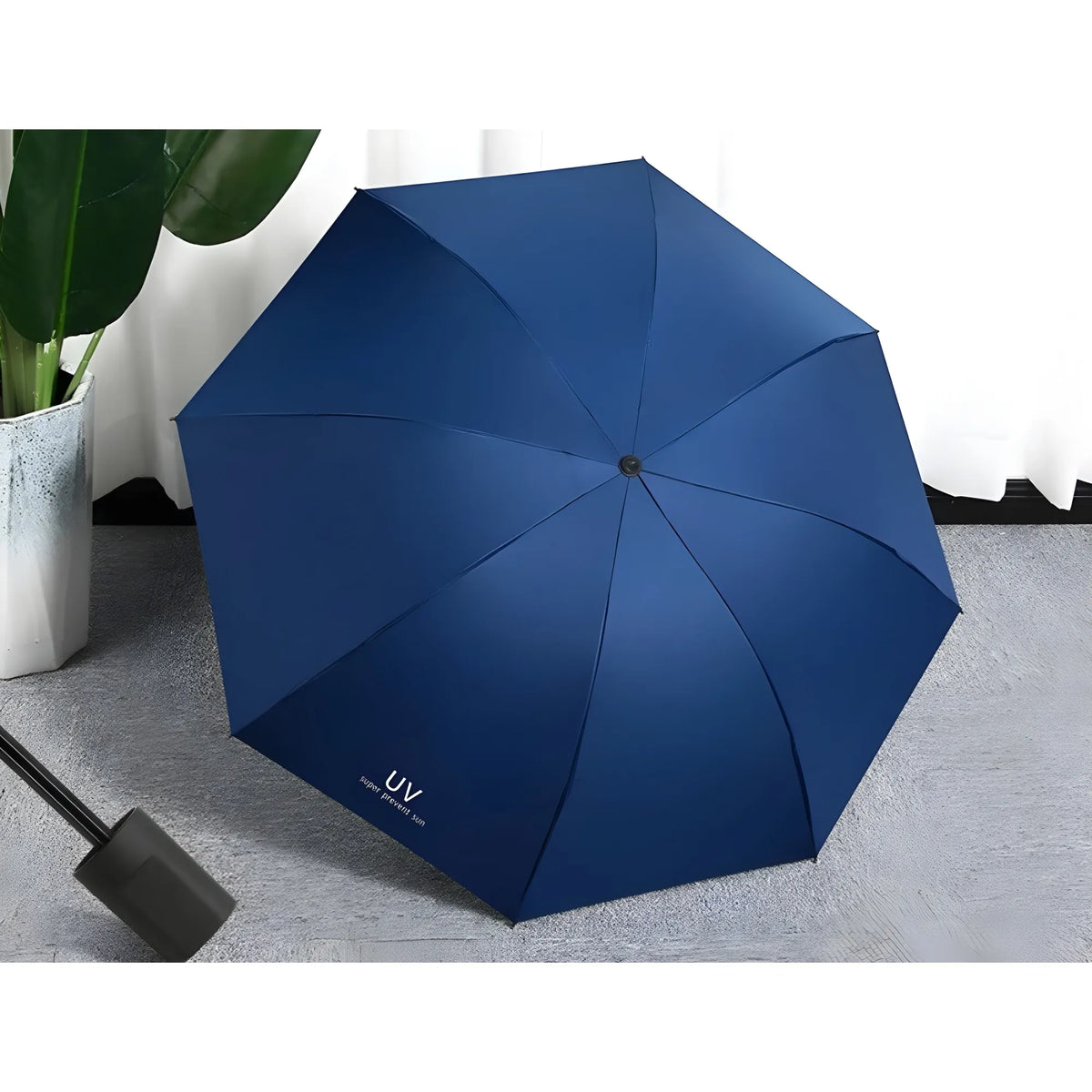 Auto Open Close UV Umbrella (Blue)