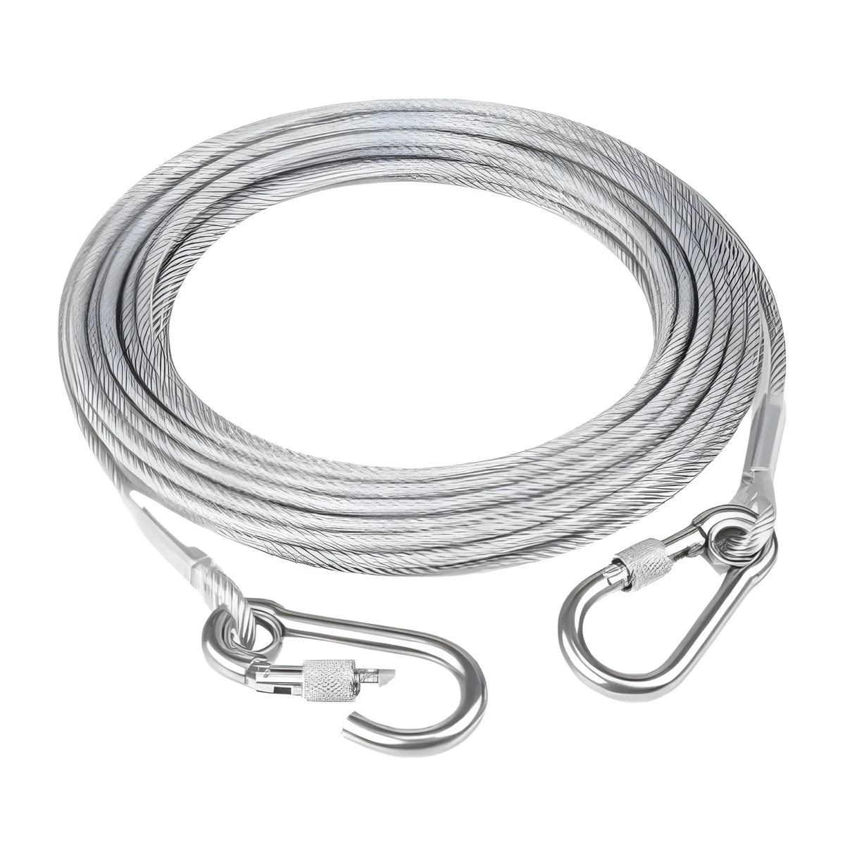 Solara Stainless Steel Clothes Drying Rope With Hooks Meter