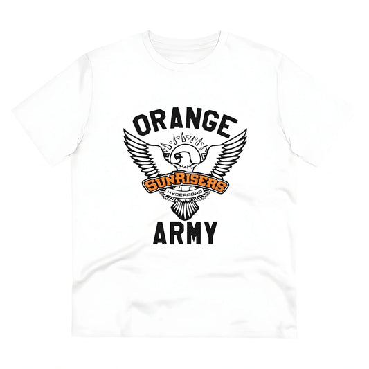 Men's PC Cotton Cricket Design Printed T Shirt (Color: White, Thread Count: 180GSM)