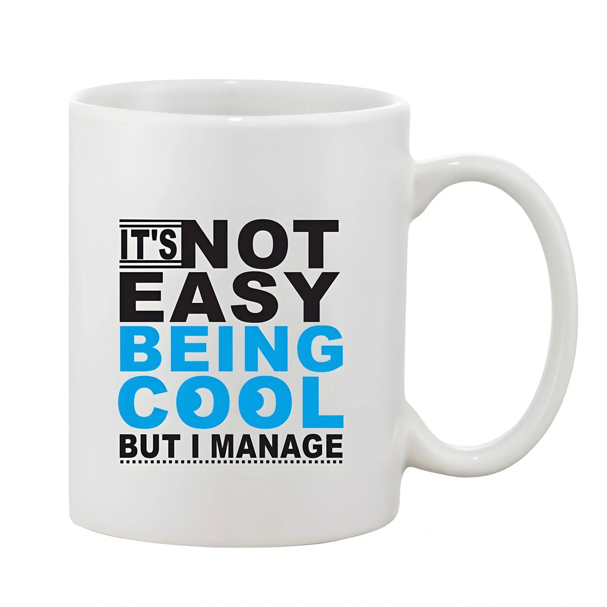 Printed Ceramic Coffee Mug - 1 Pieces, White, 11oz