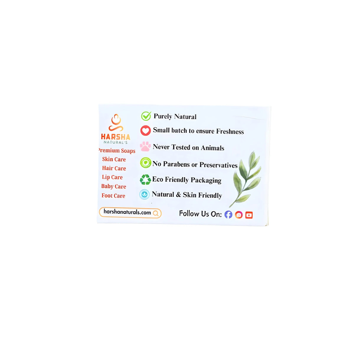 Pack Of_2 Harsha Naturals - Tulsi Soap (100GM)