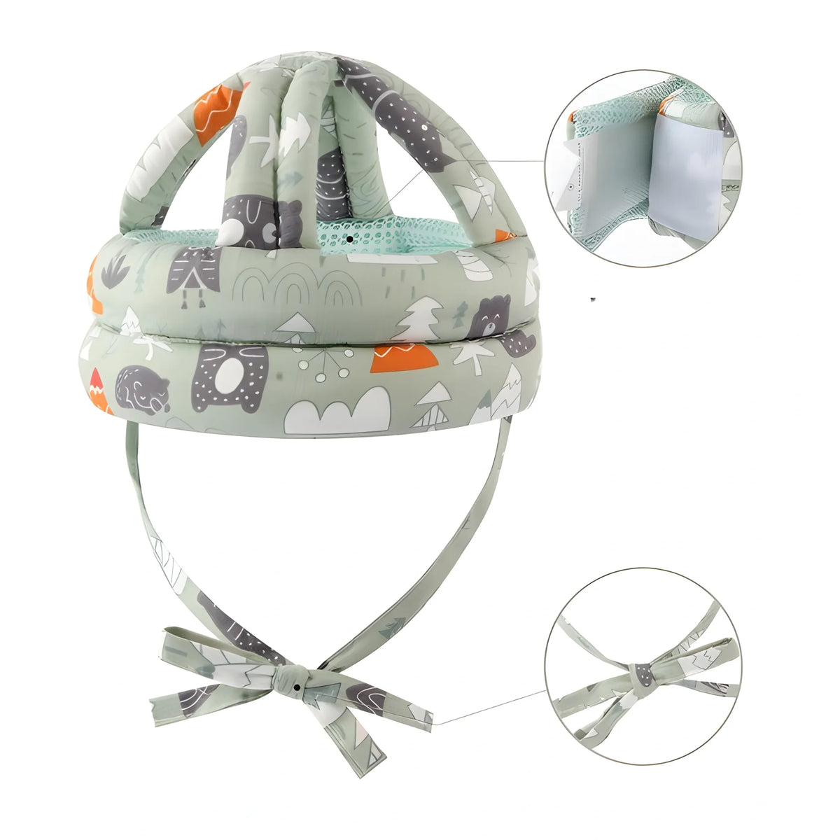 Baby Safety Helmet (Green)