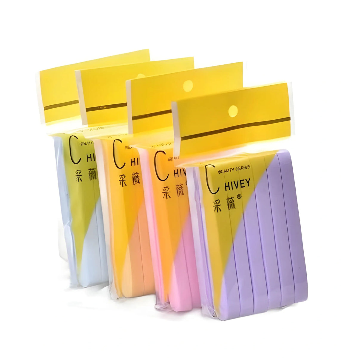 Sponge Makeup Removal Sponge 12Pcs Set (Multicolor)