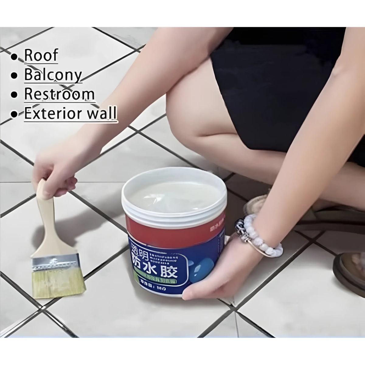 Transparent Waterproof Glue (White)