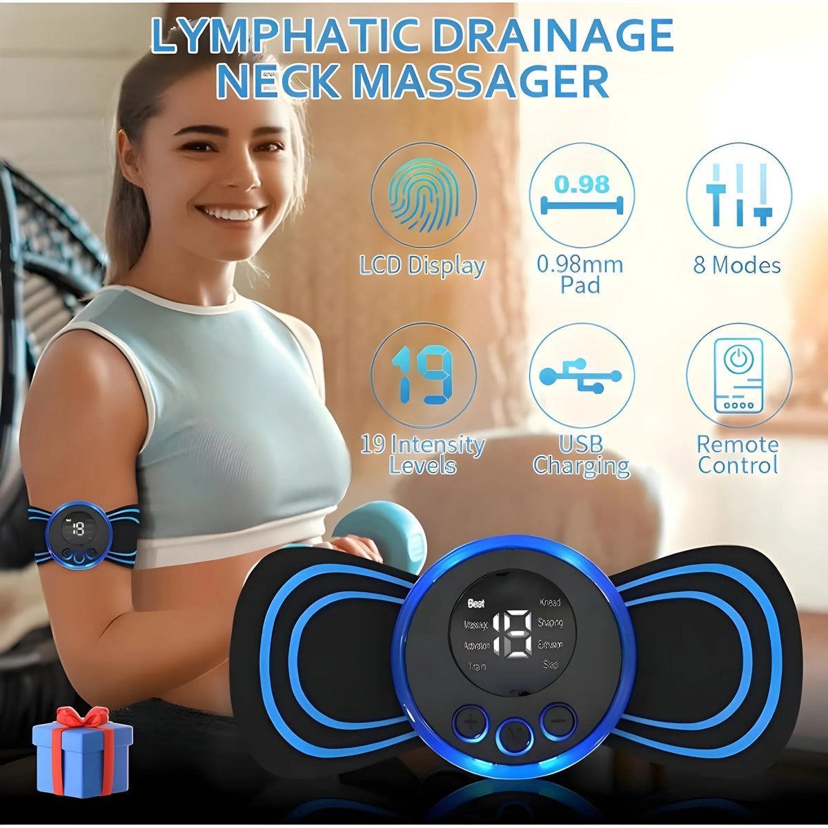 Pack of 2 Butterfly Massager (Black)