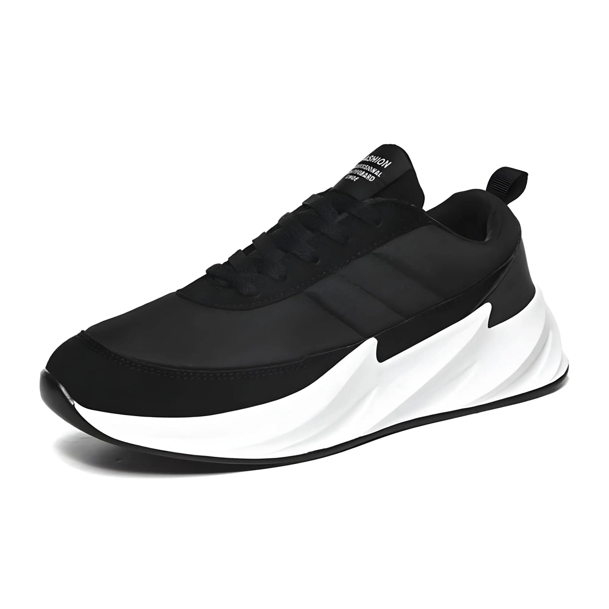 Men's Casual Synthetic Lace-ups Casual Shoes (Black)