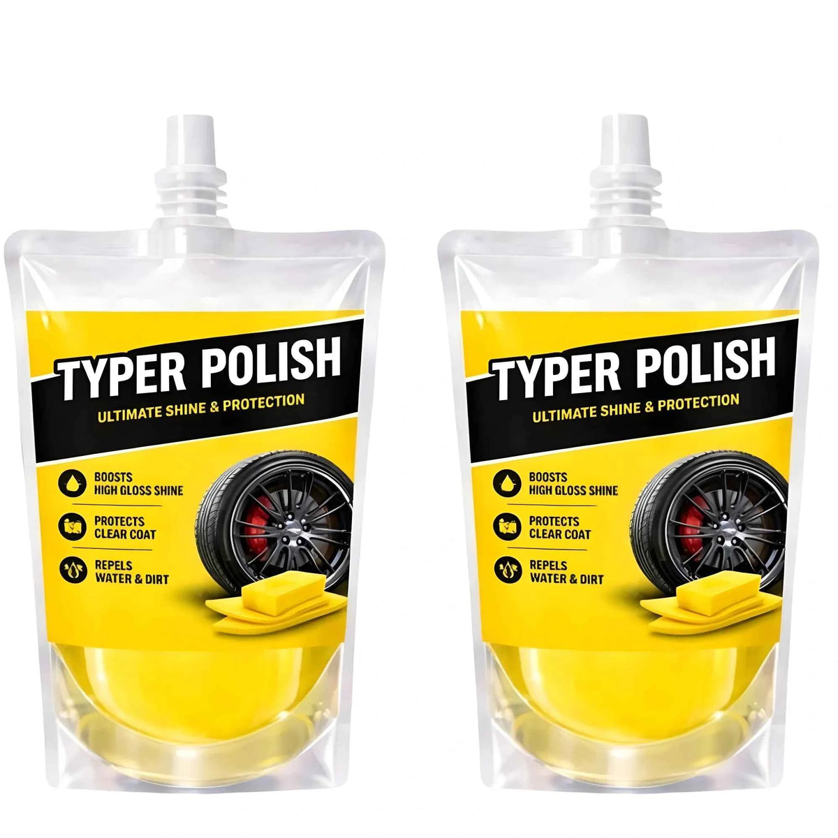 Aurelia Ultra Tyre Shine &amp; Polish Liquid Pouches Pack of 2