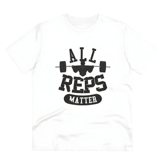 Men's PC Cotton All Reps Matter Printed T Shirt (Color: White, Thread Count: 180GSM)
