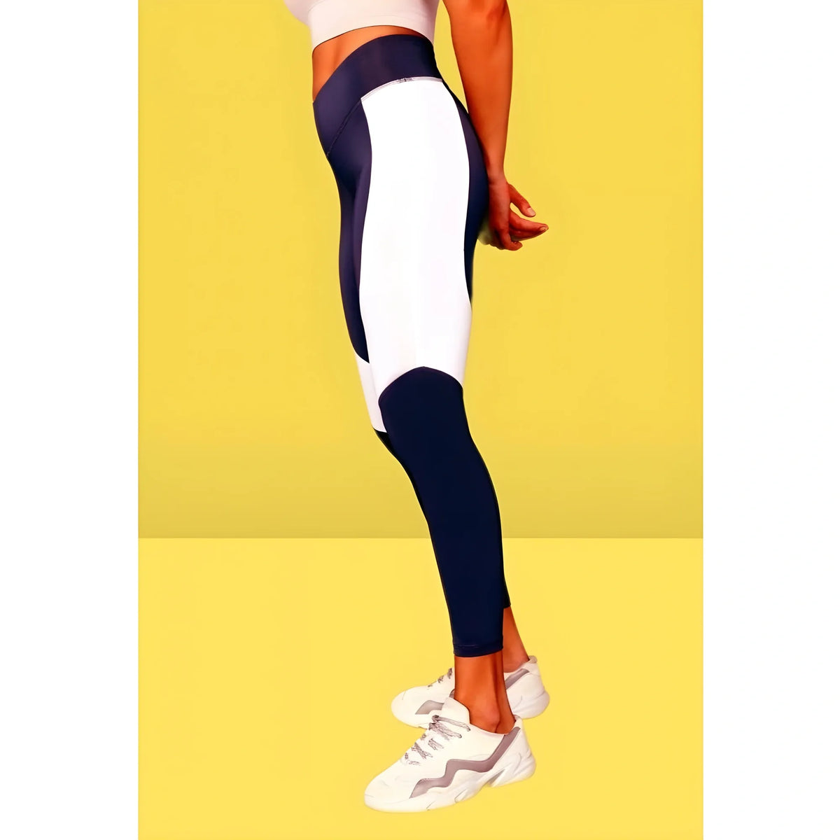 Women's Polyster Solid Sport Leggings (Purple)