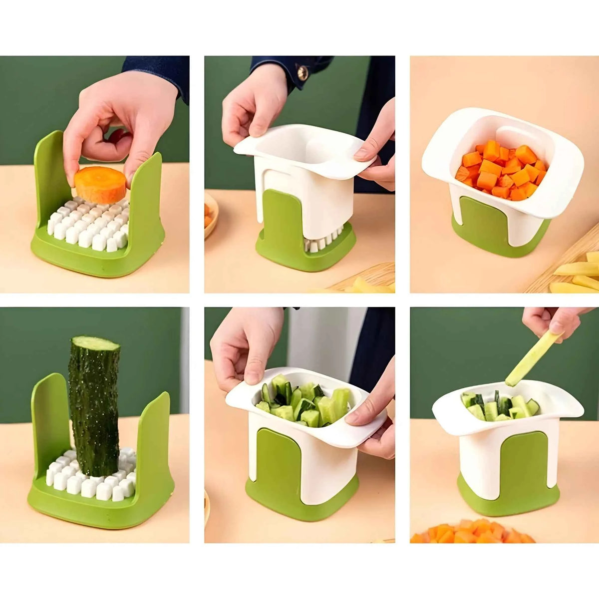 Amaya ABS Plastic Solid Hand Pressure Vegetable Chopper and Dicer