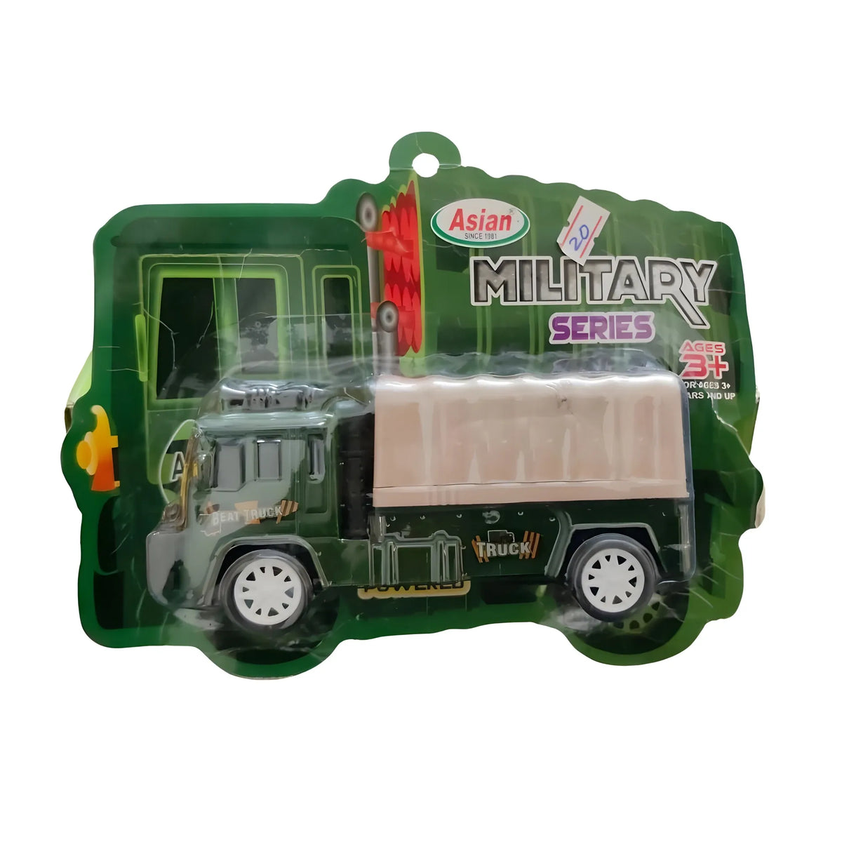 Sitting Military Truck |   Plastic  |   Toys| 1+ Years