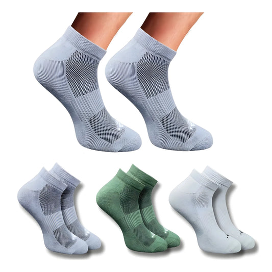 3_Pair Set Unisex Casual Cotton Printed Low Cut Socks (Multicolor)