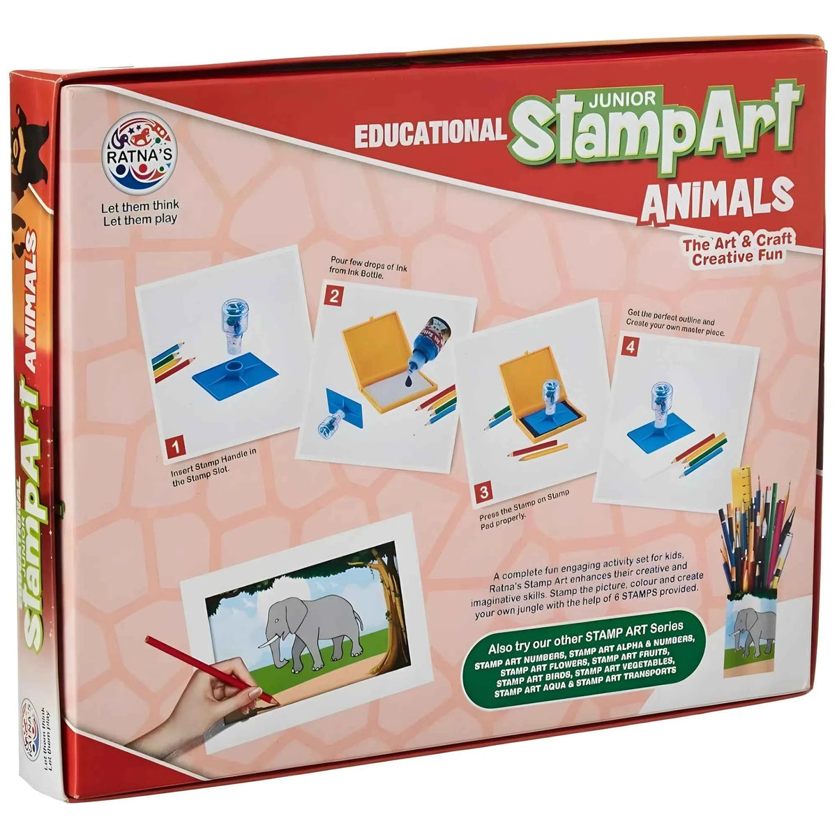 Aarya Stamp Art-Animal | Plastic | Educational Toys | + Years
