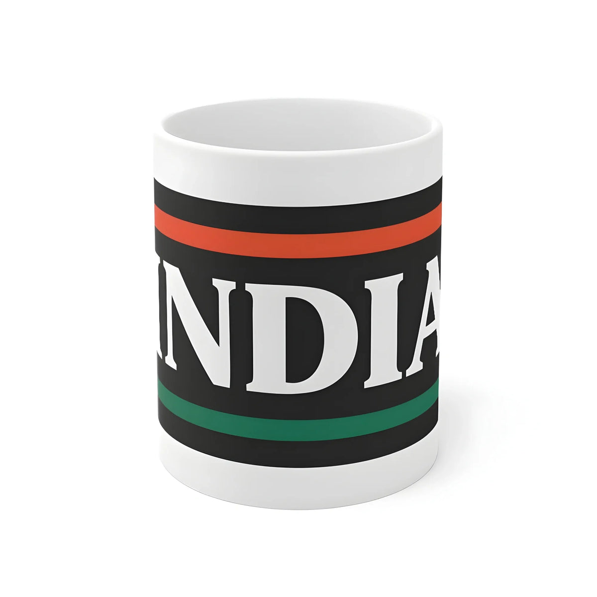 Ceramic India Printed Coffee Mug (Color: White, Capacity:330ml)